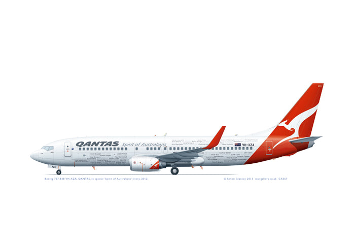 Boeing 737-800 QANTAS VH-XZA