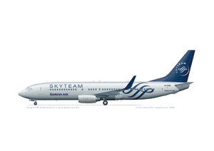 Boeing 737-800 Korean Air Skyteam HL7560