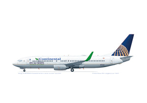 Boeing 737-800 Continental N76516 eco skies