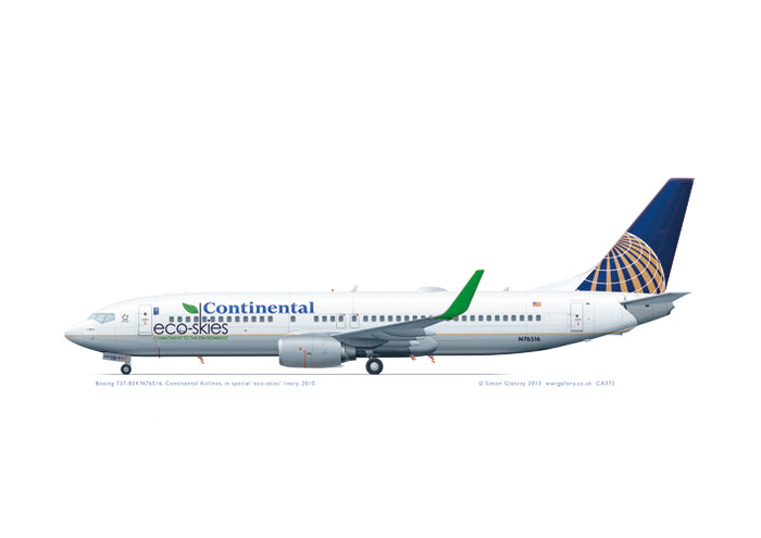 Boeing 737-800 Continental N76516