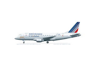 Embraer E170 Air France F-HBXC 500th E170 markings