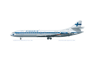Sud Caravelle 10B3 OH-LSE Lahti Finnair 1980