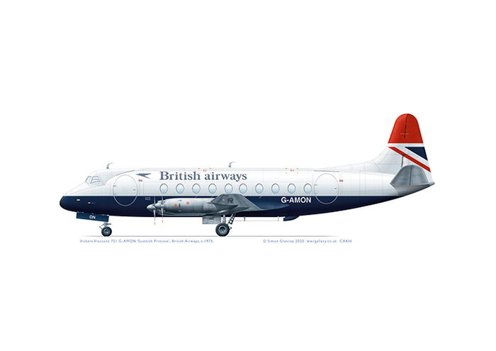 Vickers Viscount 701 British Airways