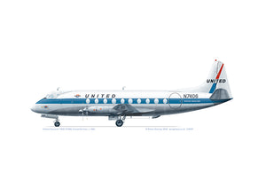 Vickers Viscount 745D N7406 United Airlines
