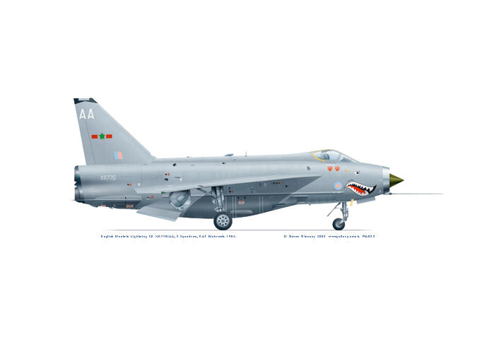 English Electric Lightning F.6 5 Sqn 1984 – WWR Gallery