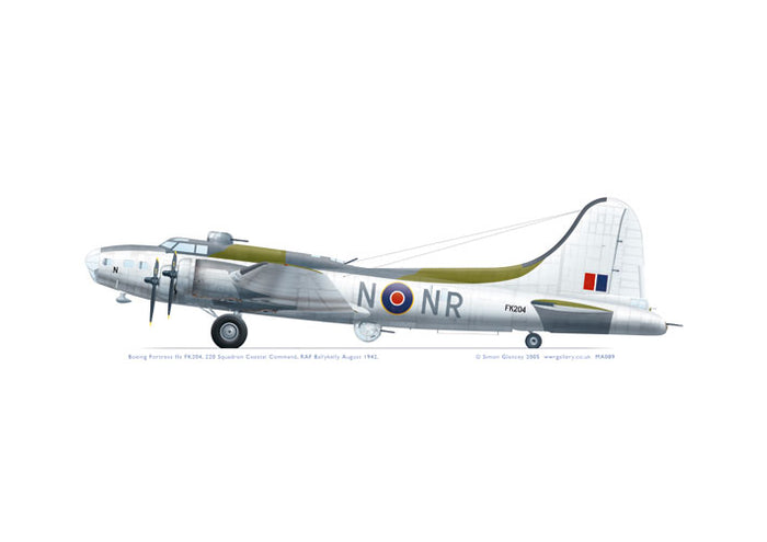 Boeing B-17E Fortress IIa FK204 220 Squadron