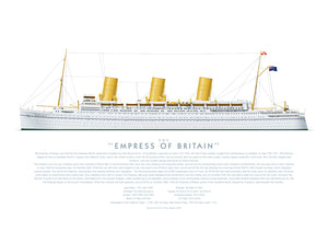 R.M.S. Empress of Britain print