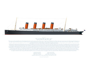 R.M.S. Lusitania print