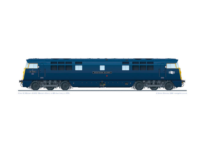Class 52 D1072 ‘Western Glory’