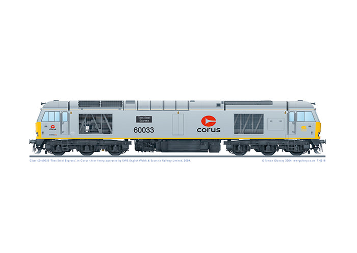 Class 60 60033 ‘Tees Steel Express’ Corus