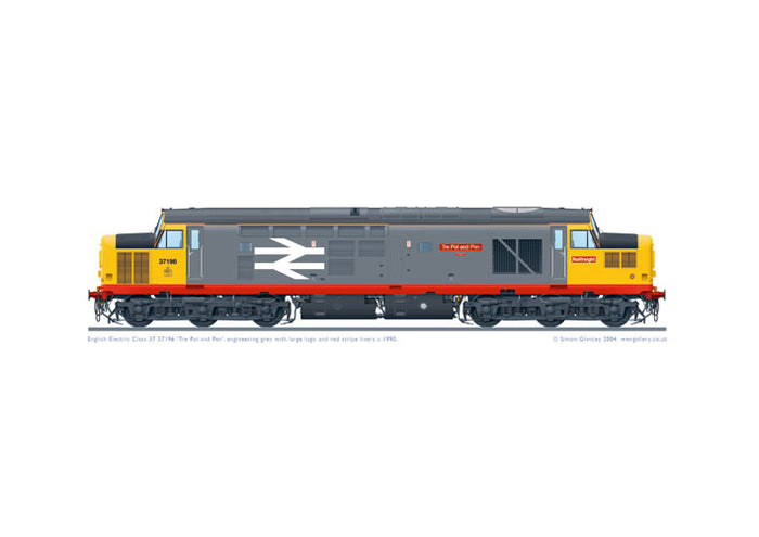 Class 37 37196 ‘Tre Pol and Pen’