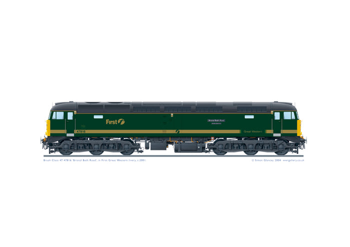 Class 47 47816 ‘Bristol Bath Road – Quality Approved’