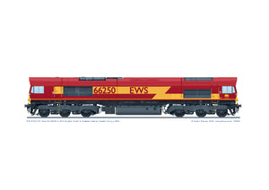 Class 66 66250 EW - 'In Memory of Robert K Romak’ 