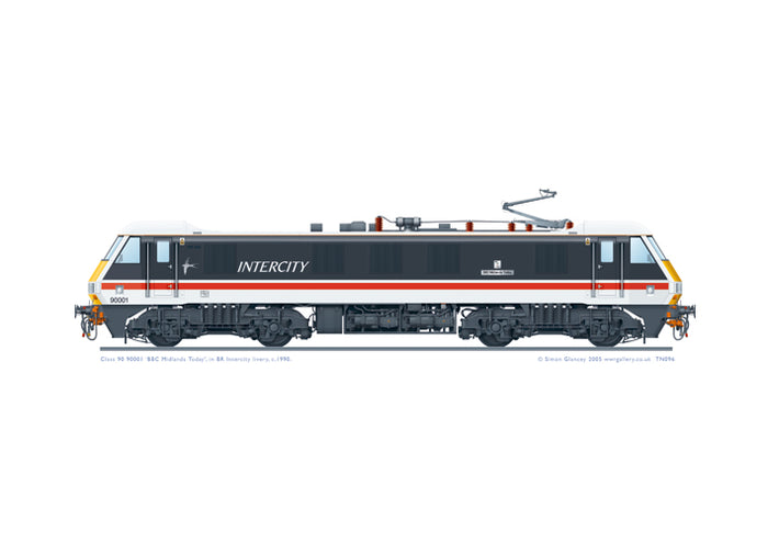 Class 90 90001 'BBC Midlands Today'