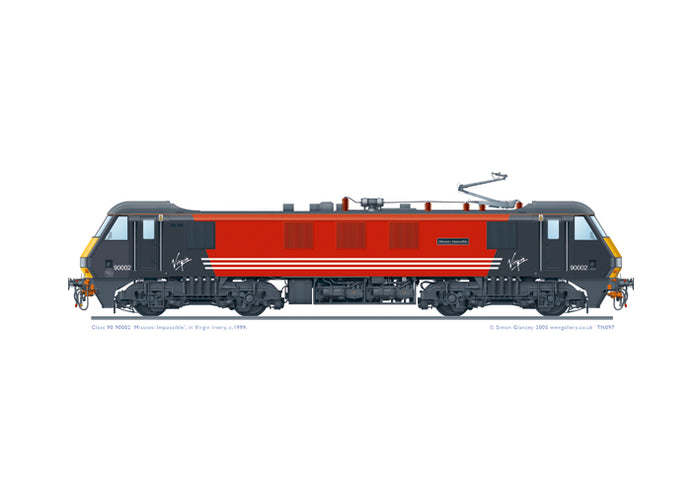 Class 90 90002 'Mission:Impossible'