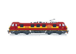 Class 90 EWS 90030 'Crewe Locomotive Works'