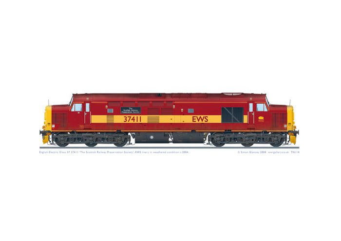Class 37 37411 'Scottish Railway Preservation Society'