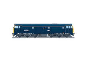 Class 31 31281 BR blue white stripe Thornaby