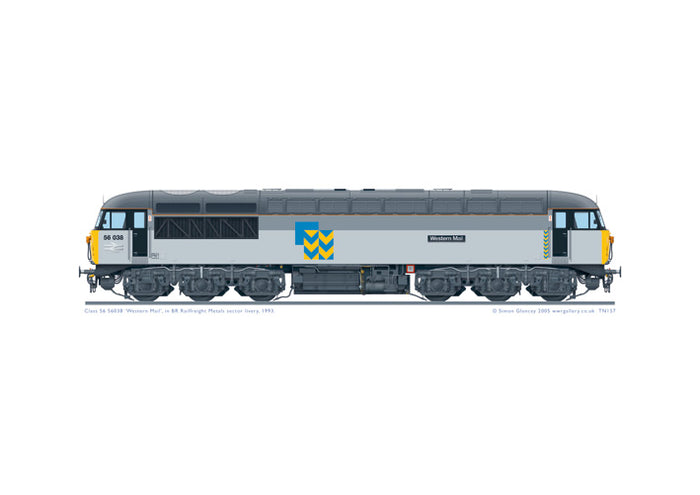 Class 56 56038 'Western Mail' Railfreight Metals livery
