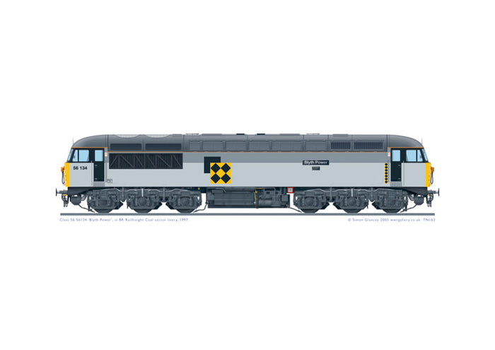Class 56 56134 'Blyth Power' 1997 version
