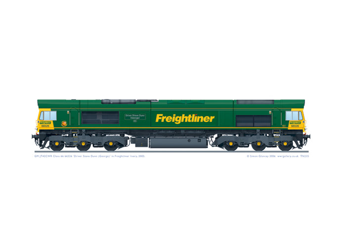 Class 66 66526 'Driver Steve Dunn (George)'