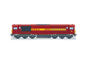 Class 58 58024 EWS A3 print