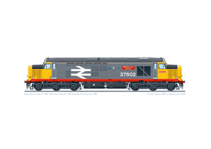 Class 37 37502 'British Steel Teesside' BR Railfreight red stripe