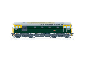 Class 33 Crompton D6566 green with full yellow ends