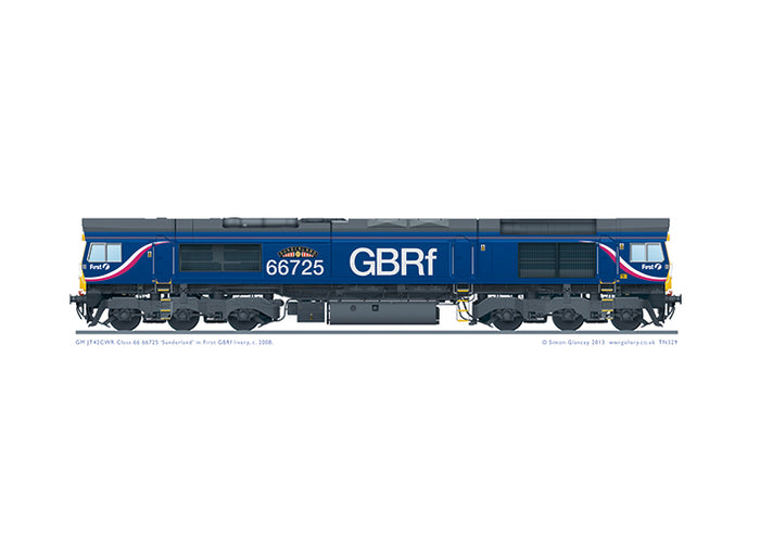 Class 66 66725 'Sunderland' 2007 livery