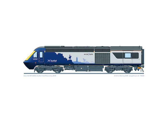 Class 43 HST 43033, Scotrail Inter7City, 2018