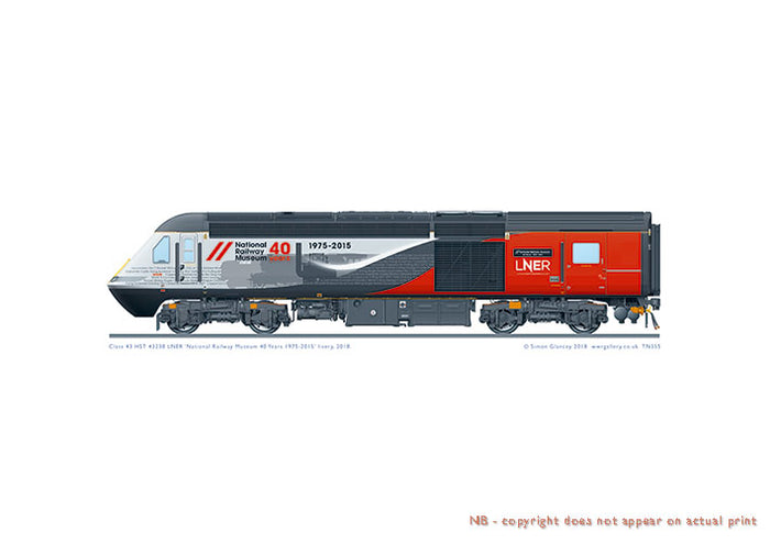 Class 43 HST 43238 LNER, 2018