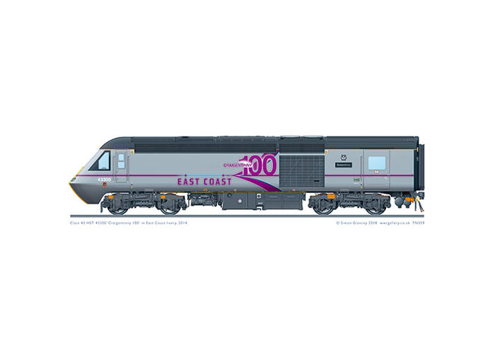 Class 43 HST 43300 East Coast, 2014