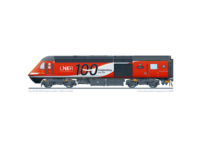 Class 43 HST 43300 LNER, 2018