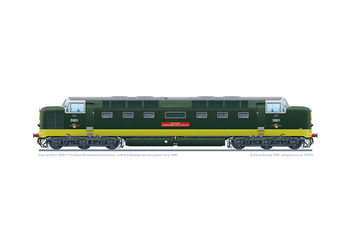 Class 55 Deltic D9011 ‘Royal Northumberland Fusiliers’