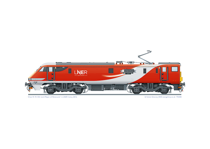 Class 91 91130 LNER 'Lord Mayor of Newcastle'