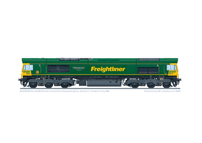 Class 66 66618 (2006) 'Railways Illustrated Annual Photographic Awards Alan Barnes'