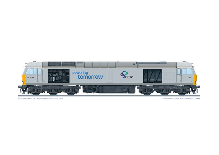 Class 60 60066 Drax livery