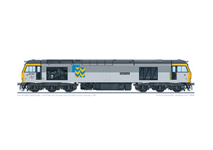 60022 Railfreight Metals 2-tone grey, 1991.