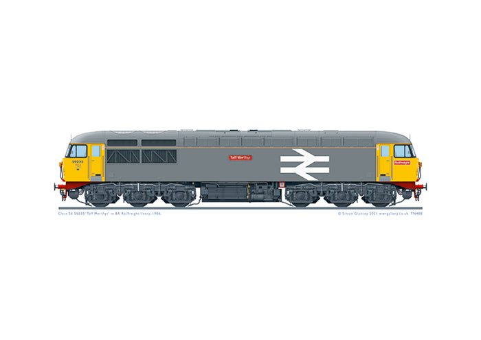Class 56 56035 'Taff Merthyr' Railfreight Grey