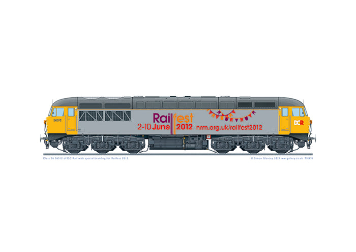 Class 56 56312 NRM Railfest 2012