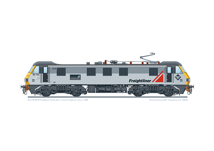 Class 90 90143 'Freightliner Coatbridge'